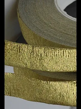 Флористическая лента золото и серебро