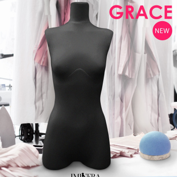Манекен портновский Грейс черный Iminera р-ры 42, 44, 46