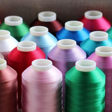 Нитки вышивальные 120 D/2 п/э Absolute thread и MH 5000 м, КНР, цветные