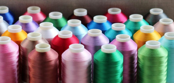 Нитки вышивальные 120 D/2 п/э Absolute thread и MH 5000 м, КНР, цветные